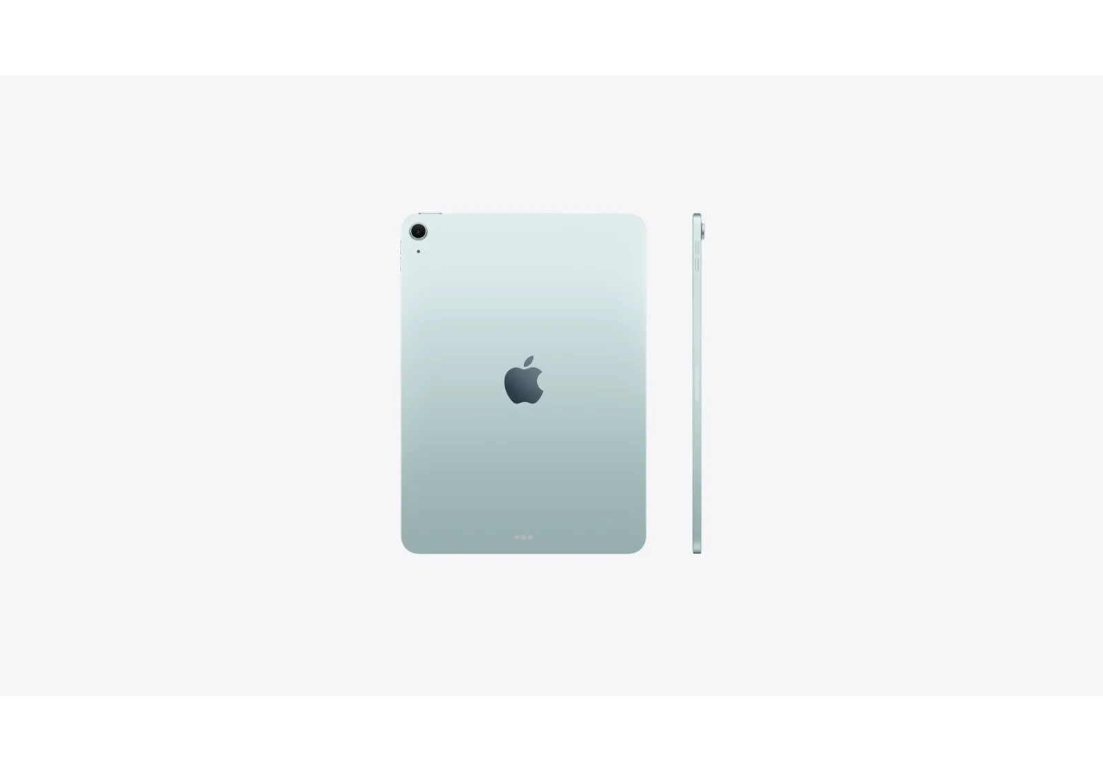 iPad Air 11 Zoll, Rückseite und schmales Seitenprofil