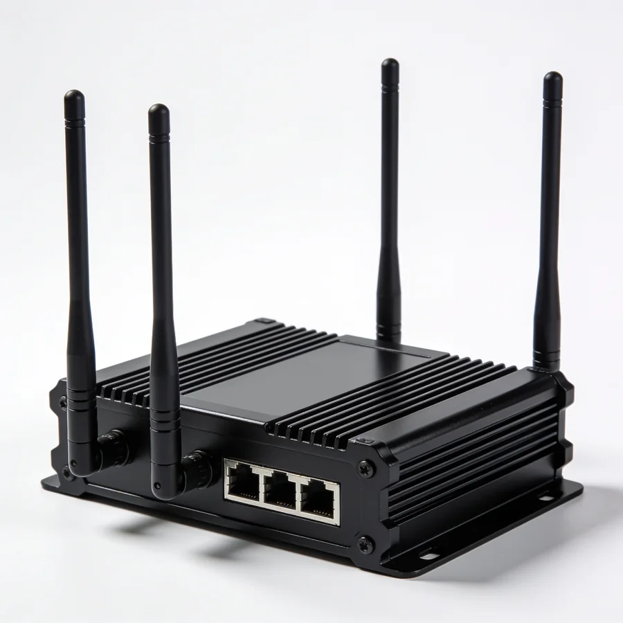 Industrie-Router mit vier Antennen